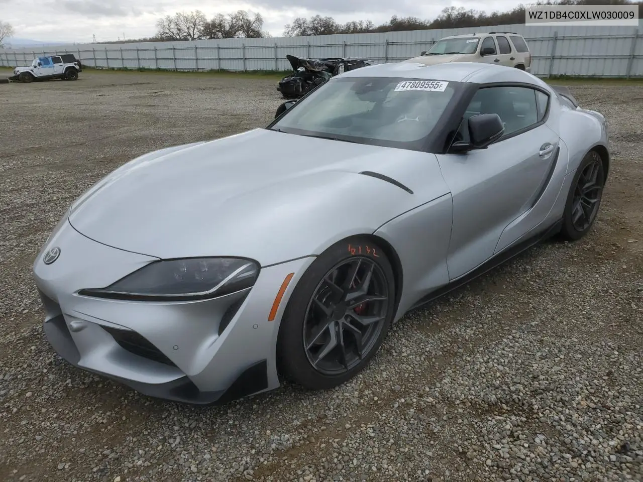 2020 Toyota Supra Base VIN: WZ1DB4C0XLW030009 Lot: 47809555