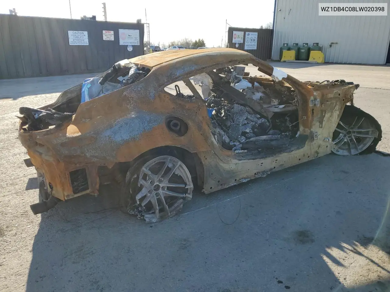 2020 Toyota Supra Base VIN: WZ1DB4C08LW020398 Lot: 53123535