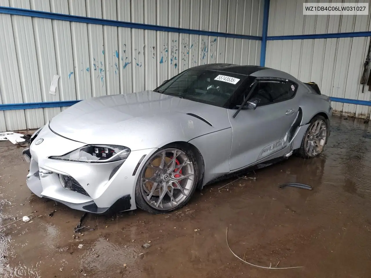 2020 Toyota Supra Base VIN: WZ1DB4C06LW031027 Lot: 55743535