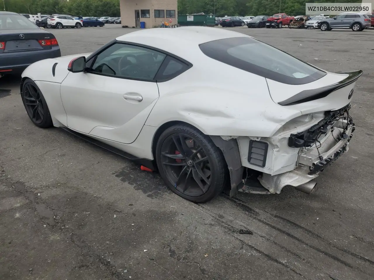 2020 Toyota Supra Base VIN: WZ1DB4C03LW022950 Lot: 57889245