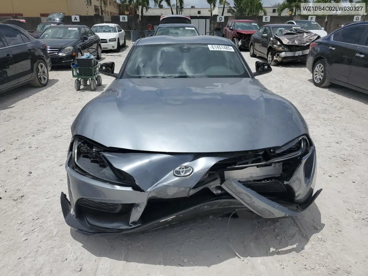 2020 Toyota Supra Base VIN: WZ1DB4C02LW030327 Lot: 61451485