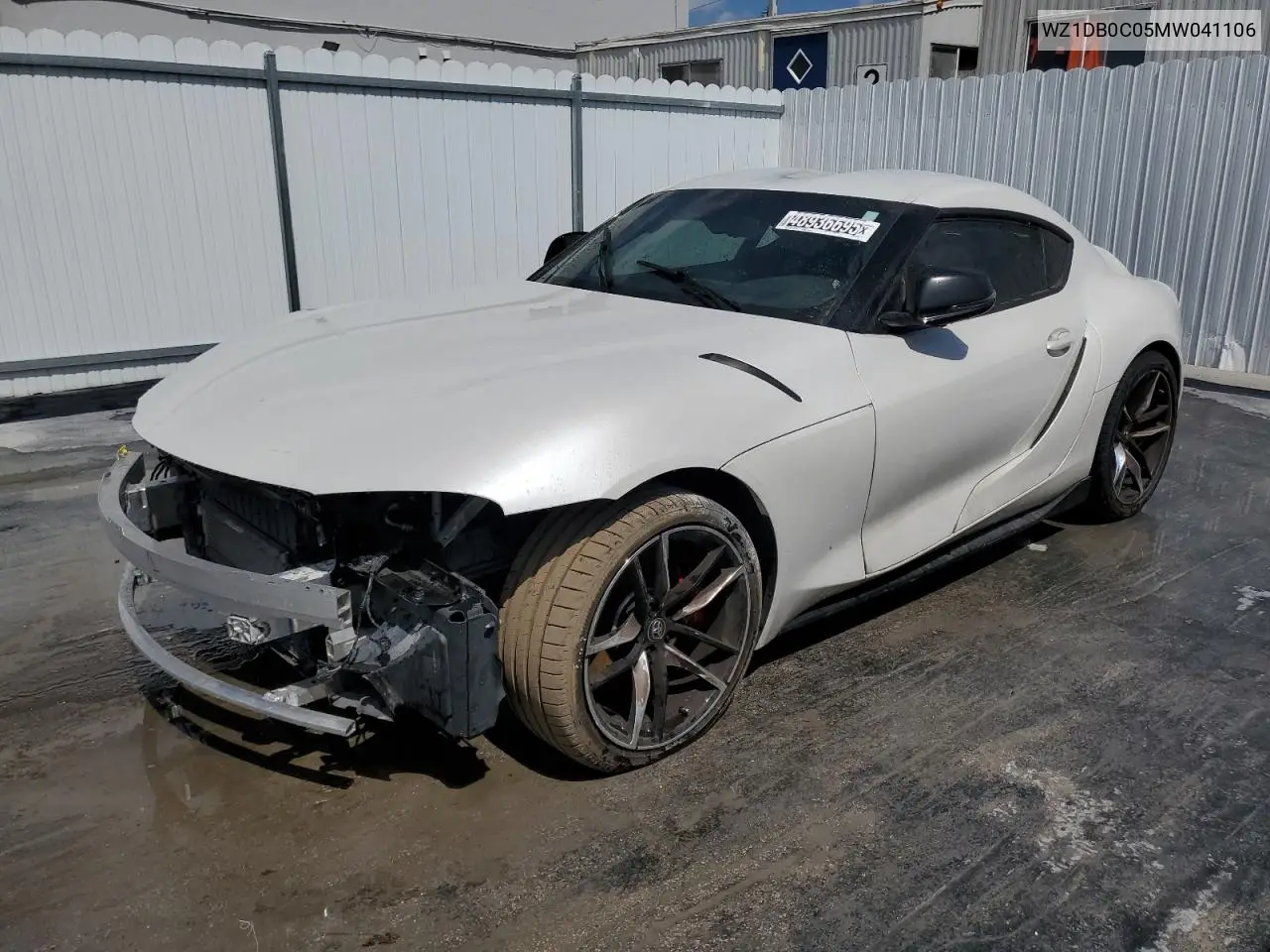 2021 Toyota Supra Base VIN: WZ1DB0C05MW041106 Lot: 48936695