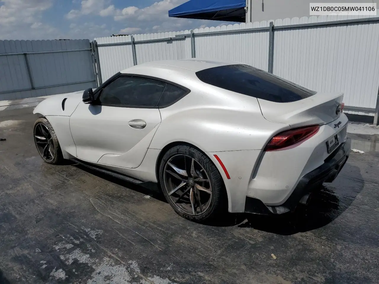 2021 Toyota Supra Base VIN: WZ1DB0C05MW041106 Lot: 48936695