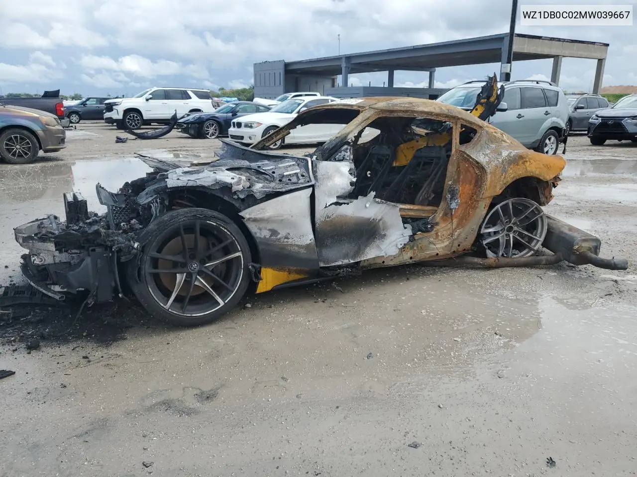 2021 Toyota Supra Base VIN: WZ1DB0C02MW039667 Lot: 52436675