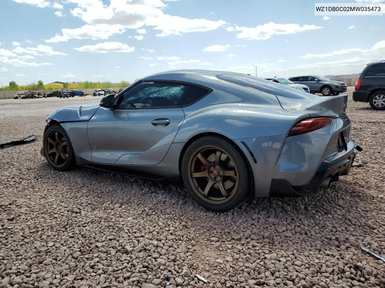 2021 Toyota Supra Base VIN: WZ1DB0C02MW035473 Lot: 52582315