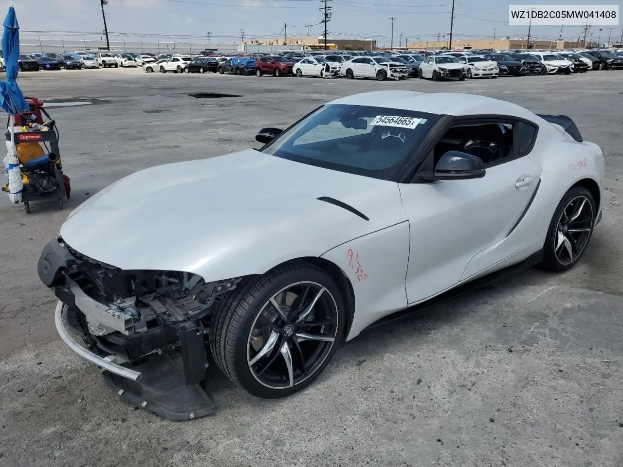 2021 Toyota Supra VIN: WZ1DB2C05MW041408 Lot: 54564665