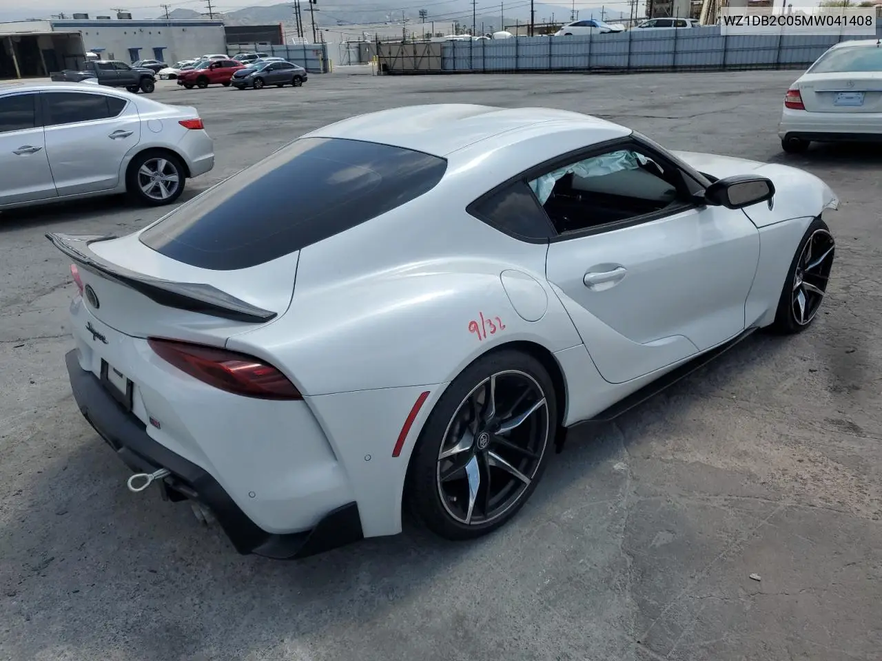 2021 Toyota Supra VIN: WZ1DB2C05MW041408 Lot: 54564665