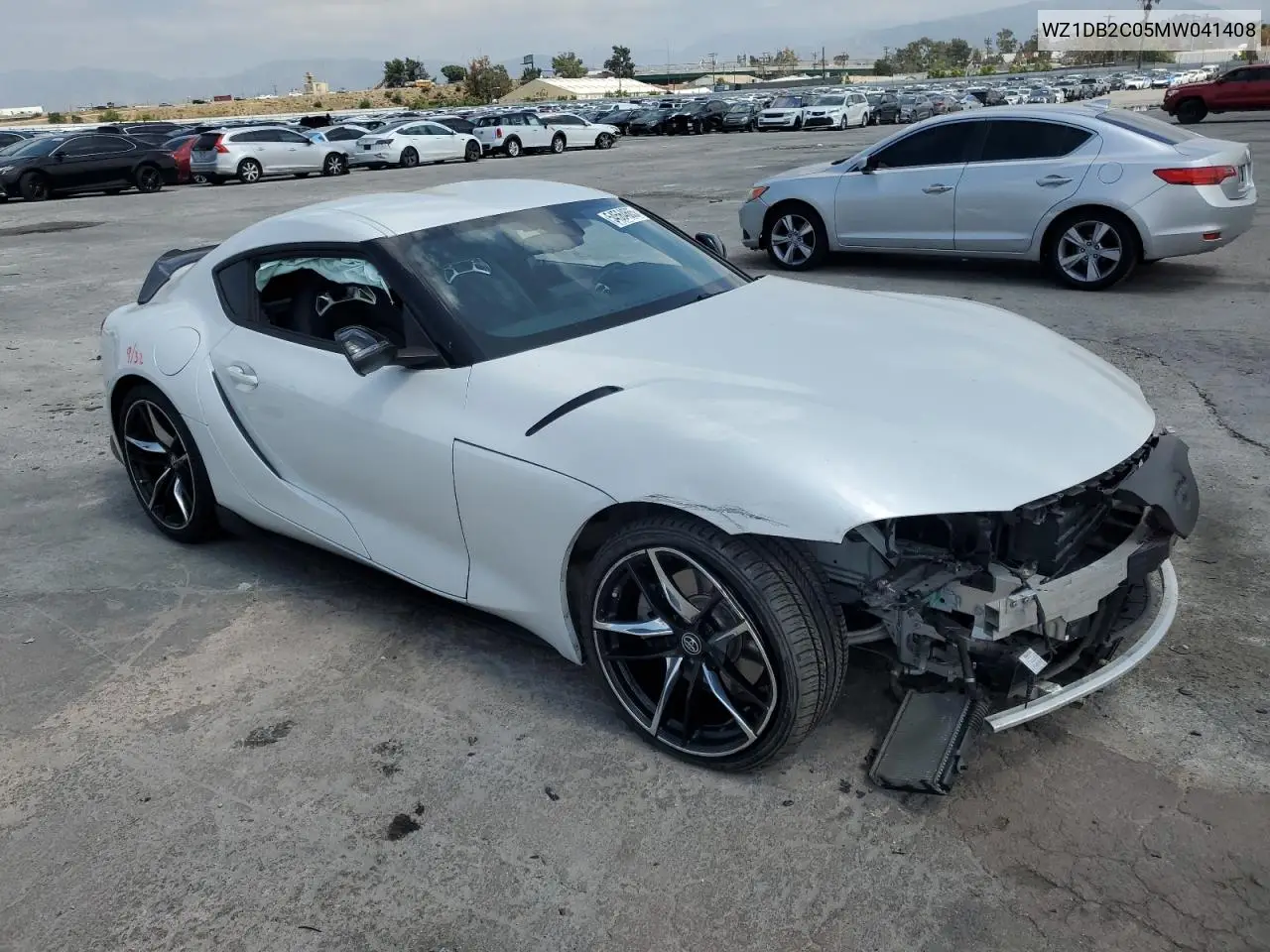2021 Toyota Supra VIN: WZ1DB2C05MW041408 Lot: 54564665