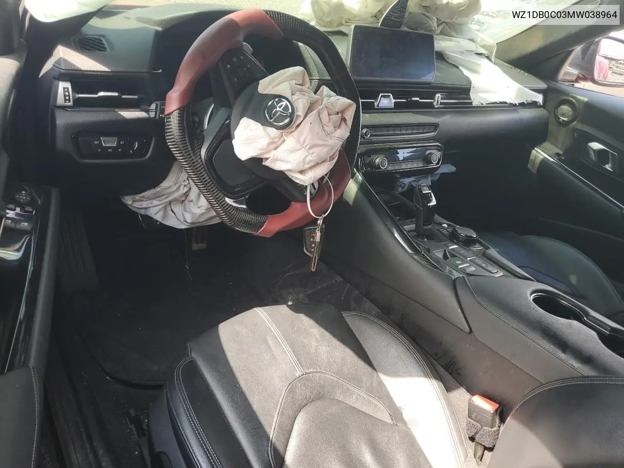 2021 Toyota Supra Base VIN: WZ1DB0C03MW038964 Lot: 61932835