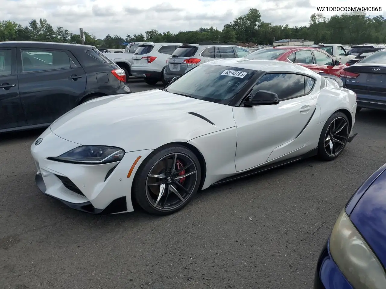 2021 Toyota Supra Base VIN: WZ1DB0C06MW040868 Lot: 62643185
