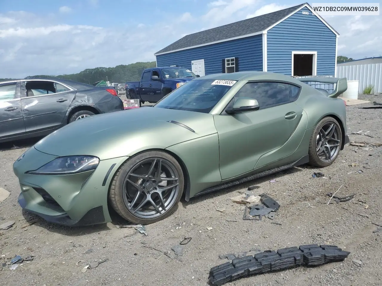2021 Toyota Supra VIN: WZ1DB2C09MW039628 Lot: 63273655