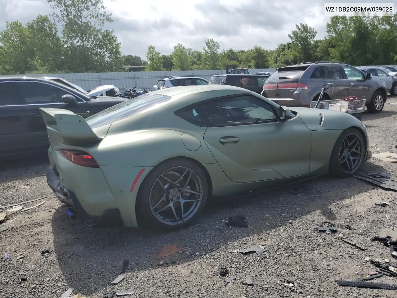 2021 Toyota Supra VIN: WZ1DB2C09MW039628 Lot: 63273655