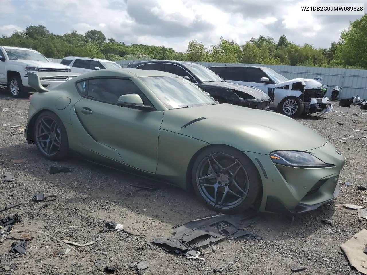 2021 Toyota Supra VIN: WZ1DB2C09MW039628 Lot: 63273655