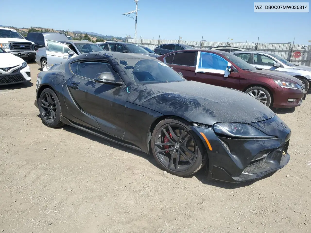 2021 Toyota Supra Base VIN: WZ1DB0C07MW036814 Lot: 63338005