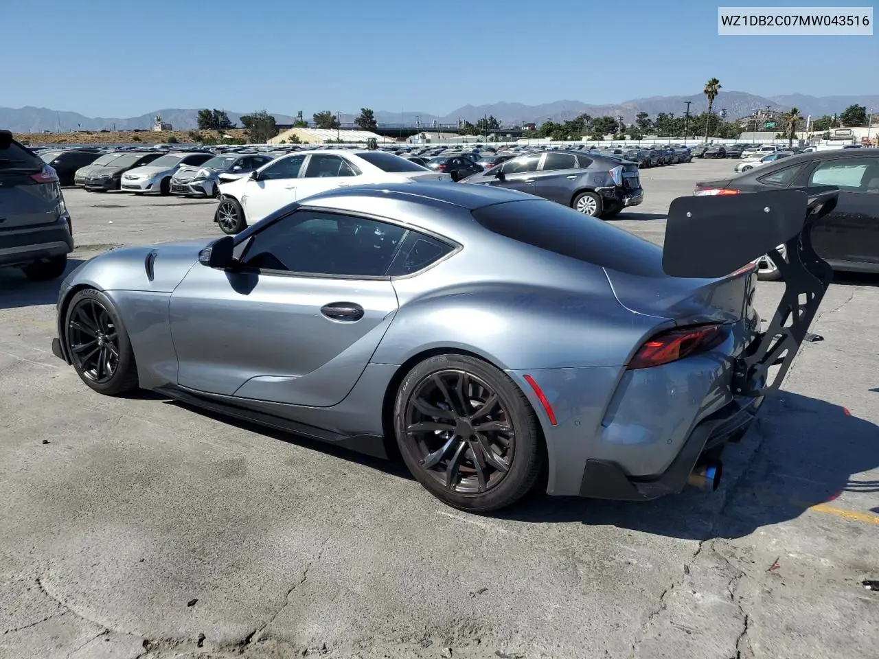 2021 Toyota Supra VIN: WZ1DB2C07MW043516 Lot: 64471635