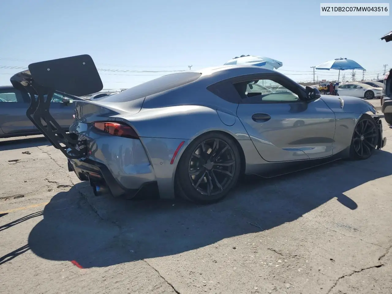 2021 Toyota Supra VIN: WZ1DB2C07MW043516 Lot: 64471635