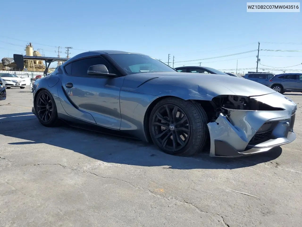 2021 Toyota Supra VIN: WZ1DB2C07MW043516 Lot: 64471635