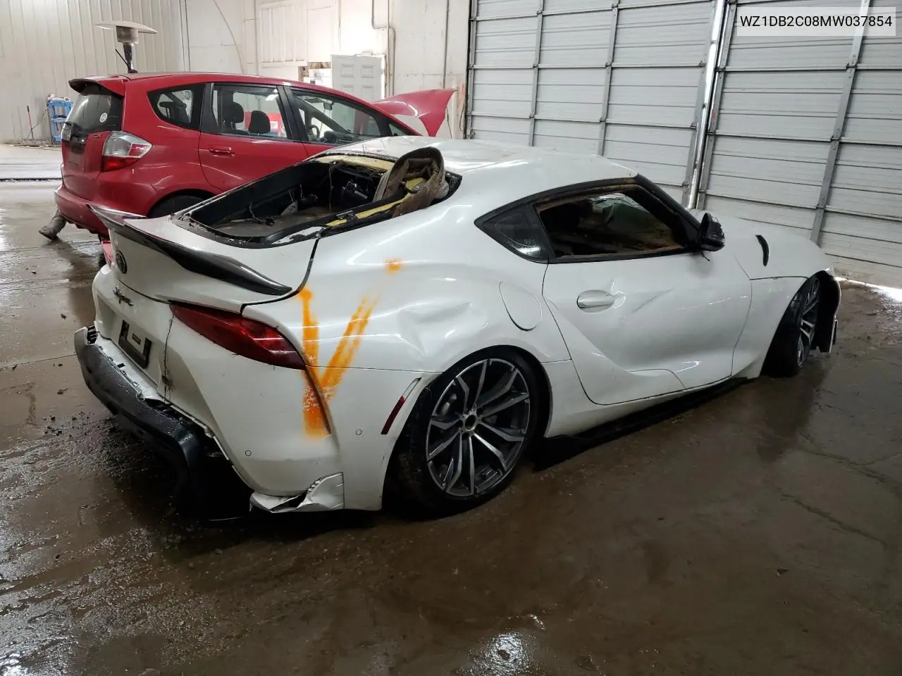 2021 Toyota Supra VIN: WZ1DB2C08MW037854 Lot: 76618284