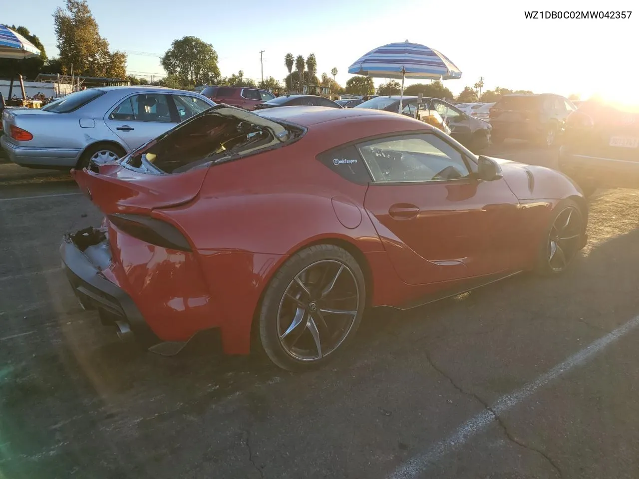 2021 Toyota Supra Base VIN: WZ1DB0C02MW042357 Lot: 79090214