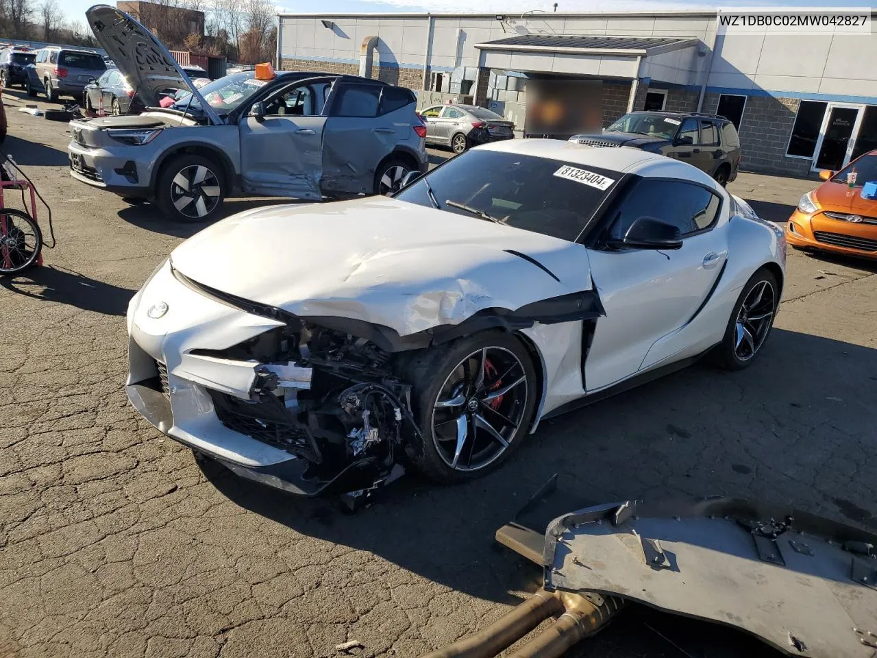 2021 Toyota Supra Base VIN: WZ1DB0C02MW042827 Lot: 81323404