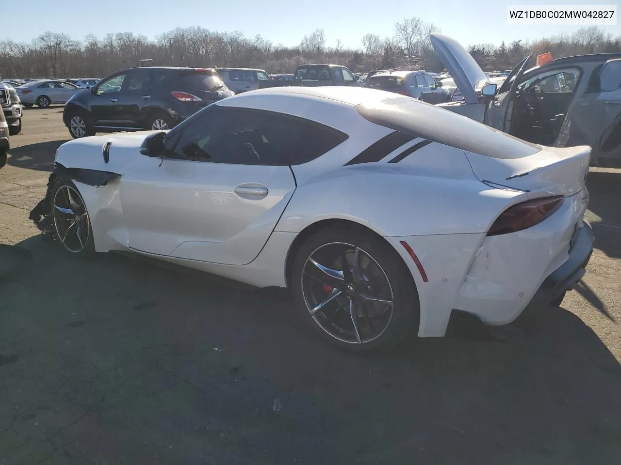 2021 Toyota Supra Base VIN: WZ1DB0C02MW042827 Lot: 81323404