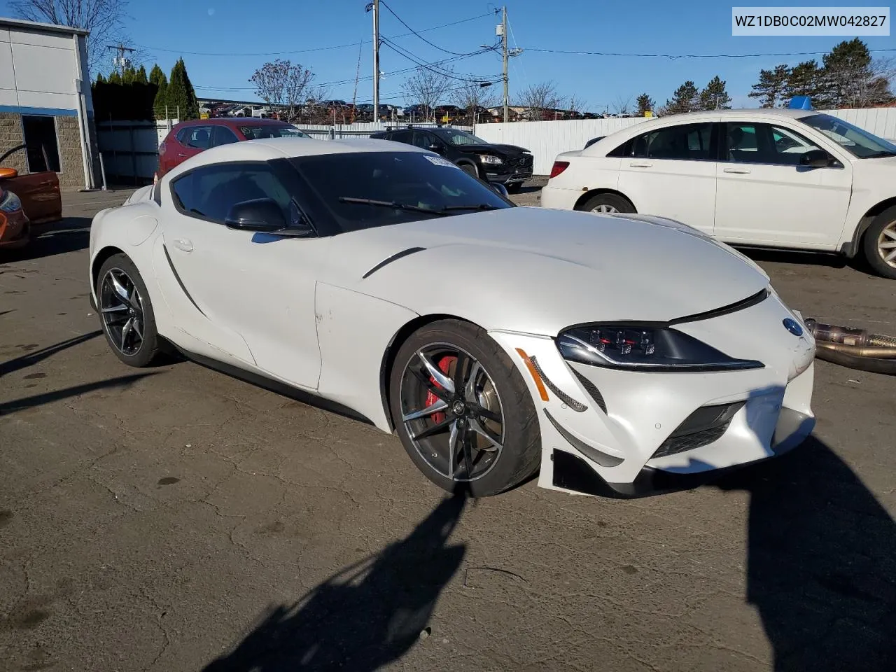 2021 Toyota Supra Base VIN: WZ1DB0C02MW042827 Lot: 81323404