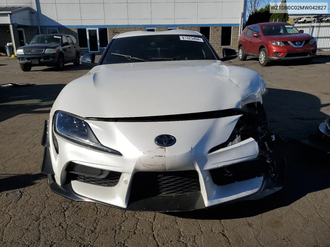 2021 Toyota Supra Base VIN: WZ1DB0C02MW042827 Lot: 81323404