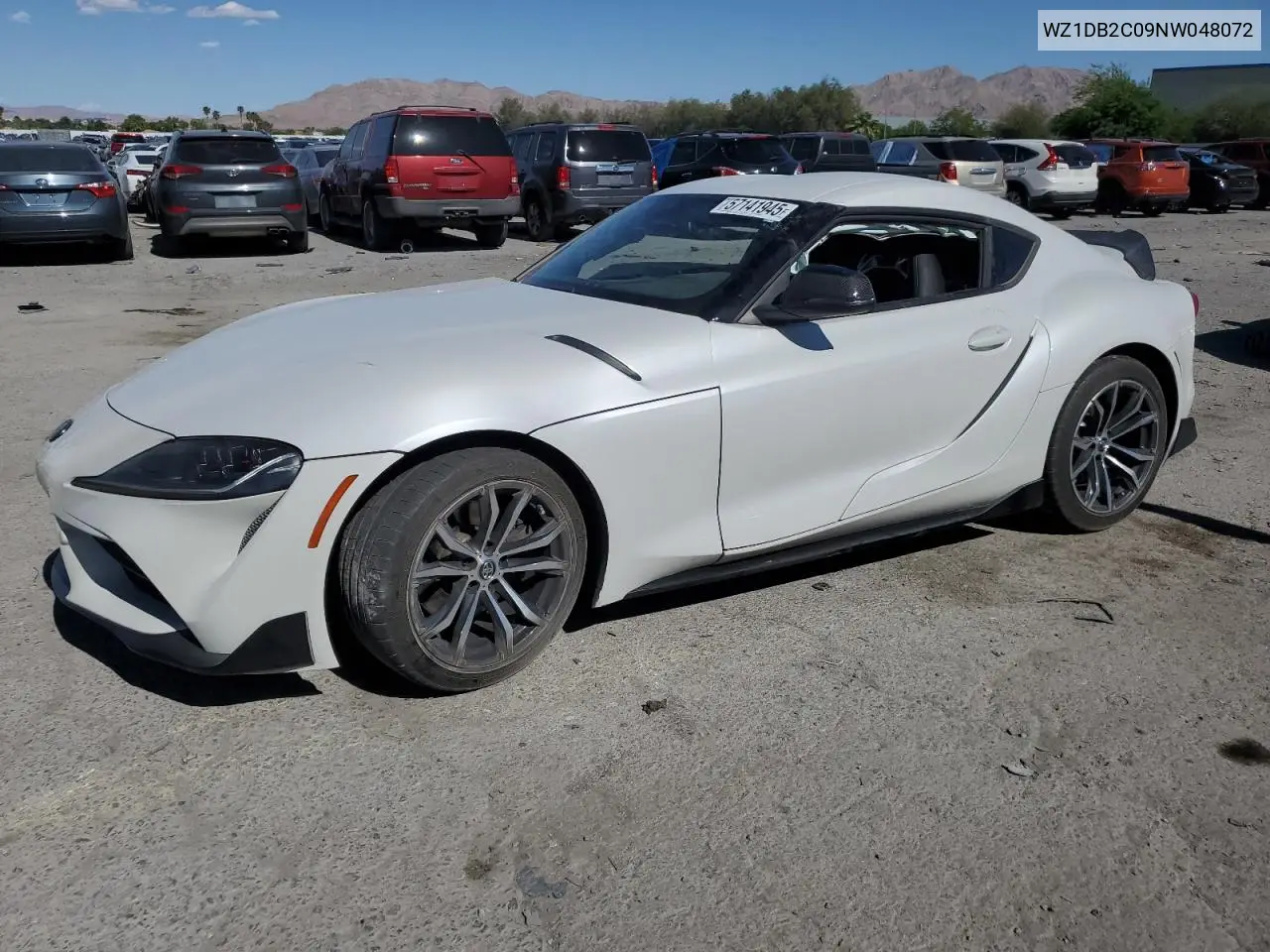 2022 Toyota Supra VIN: WZ1DB2C09NW048072 Lot: 57141945