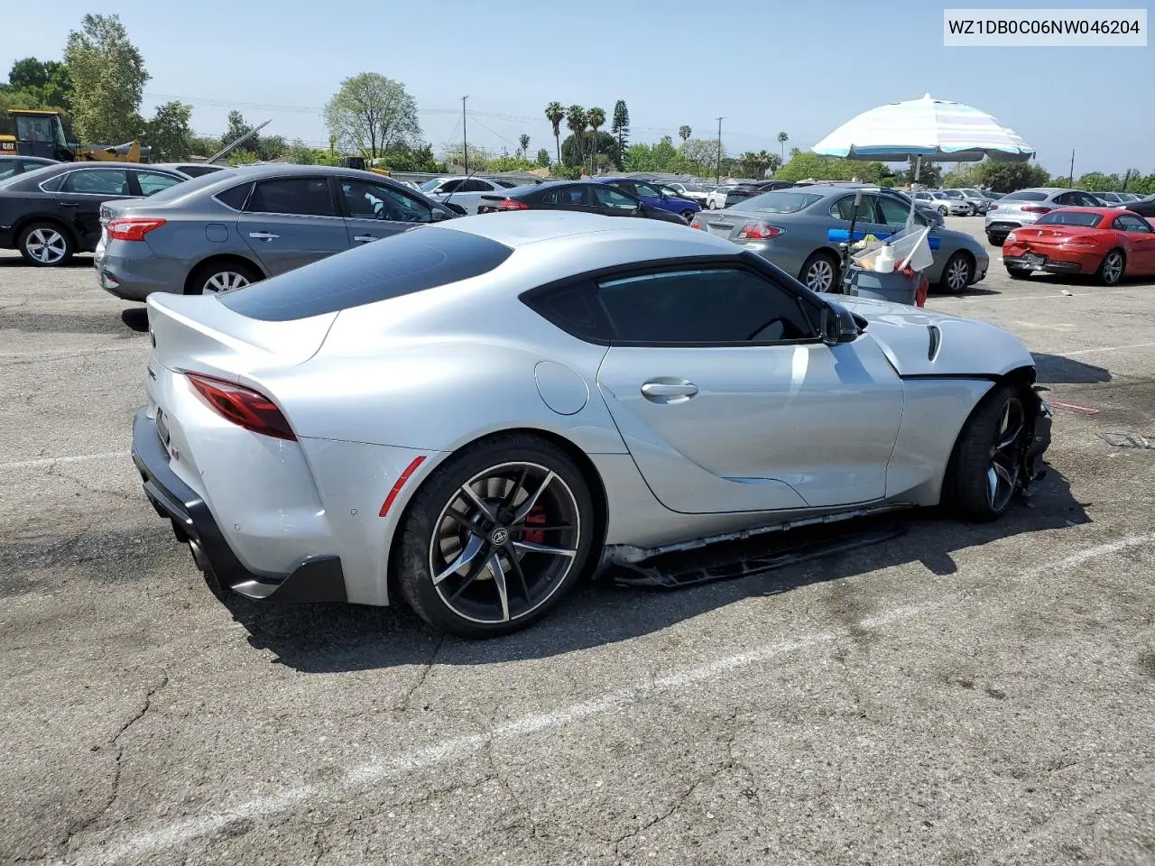 2022 Toyota Supra Base VIN: WZ1DB0C06NW046204 Lot: 58162645