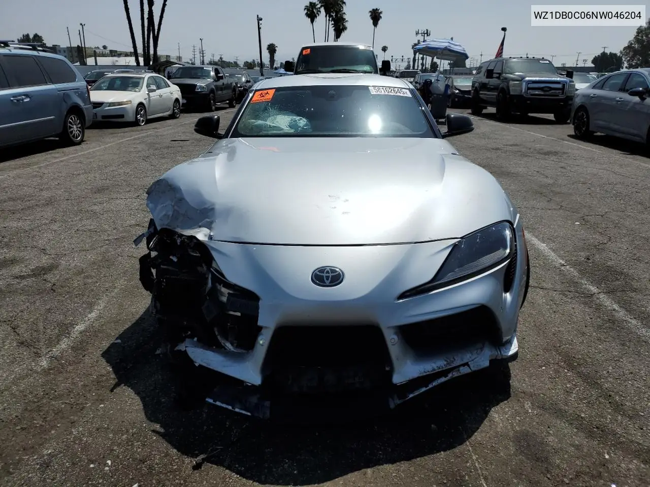 2022 Toyota Supra Base VIN: WZ1DB0C06NW046204 Lot: 58162645