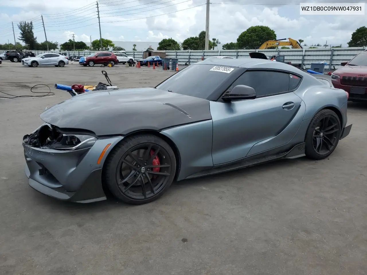 2022 Toyota Supra Base VIN: WZ1DB0C09NW047931 Lot: 59527955