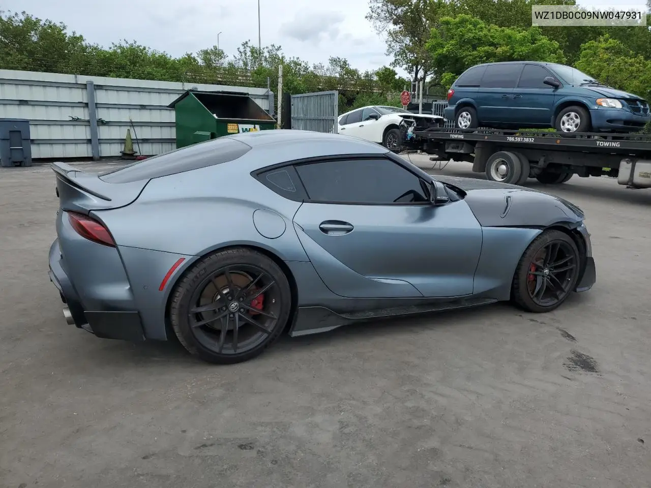 2022 Toyota Supra Base VIN: WZ1DB0C09NW047931 Lot: 59527955
