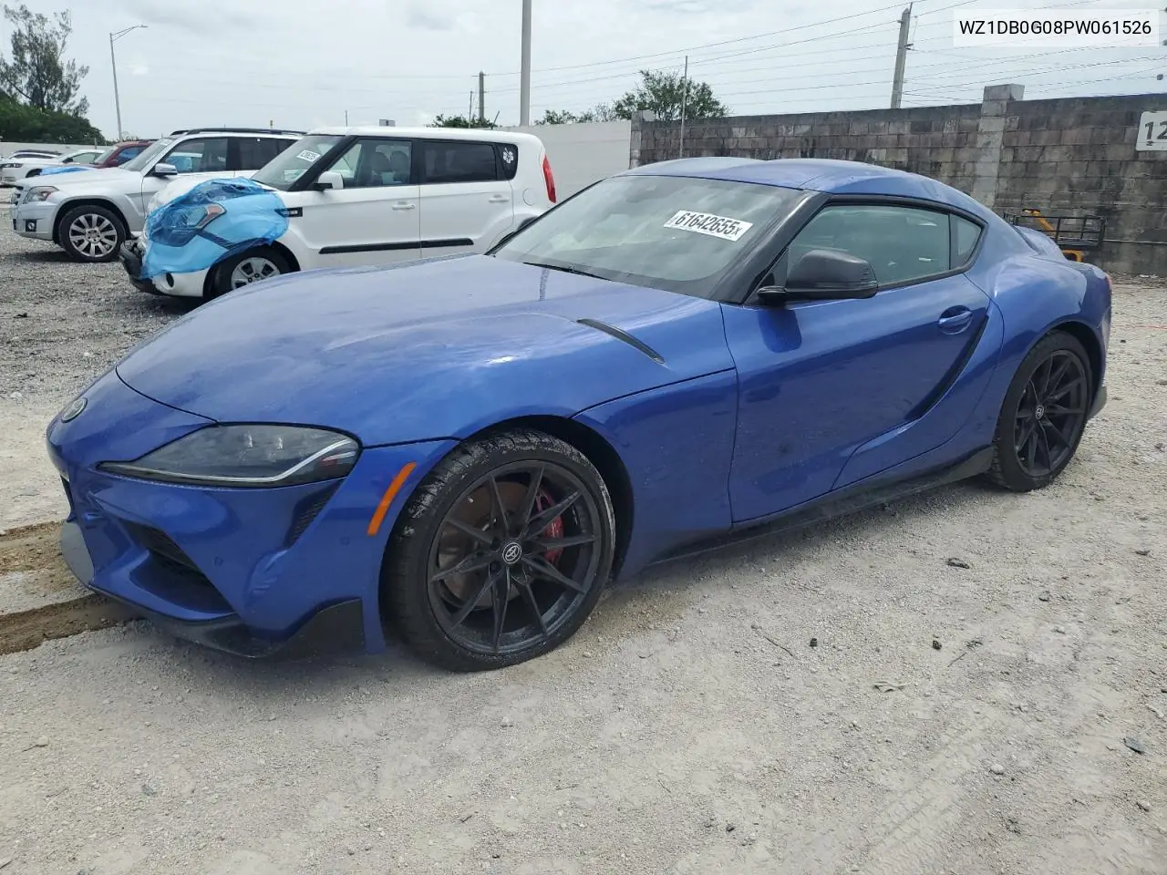 2023 Toyota Supra Base VIN: WZ1DB0G08PW061526 Lot: 61642655