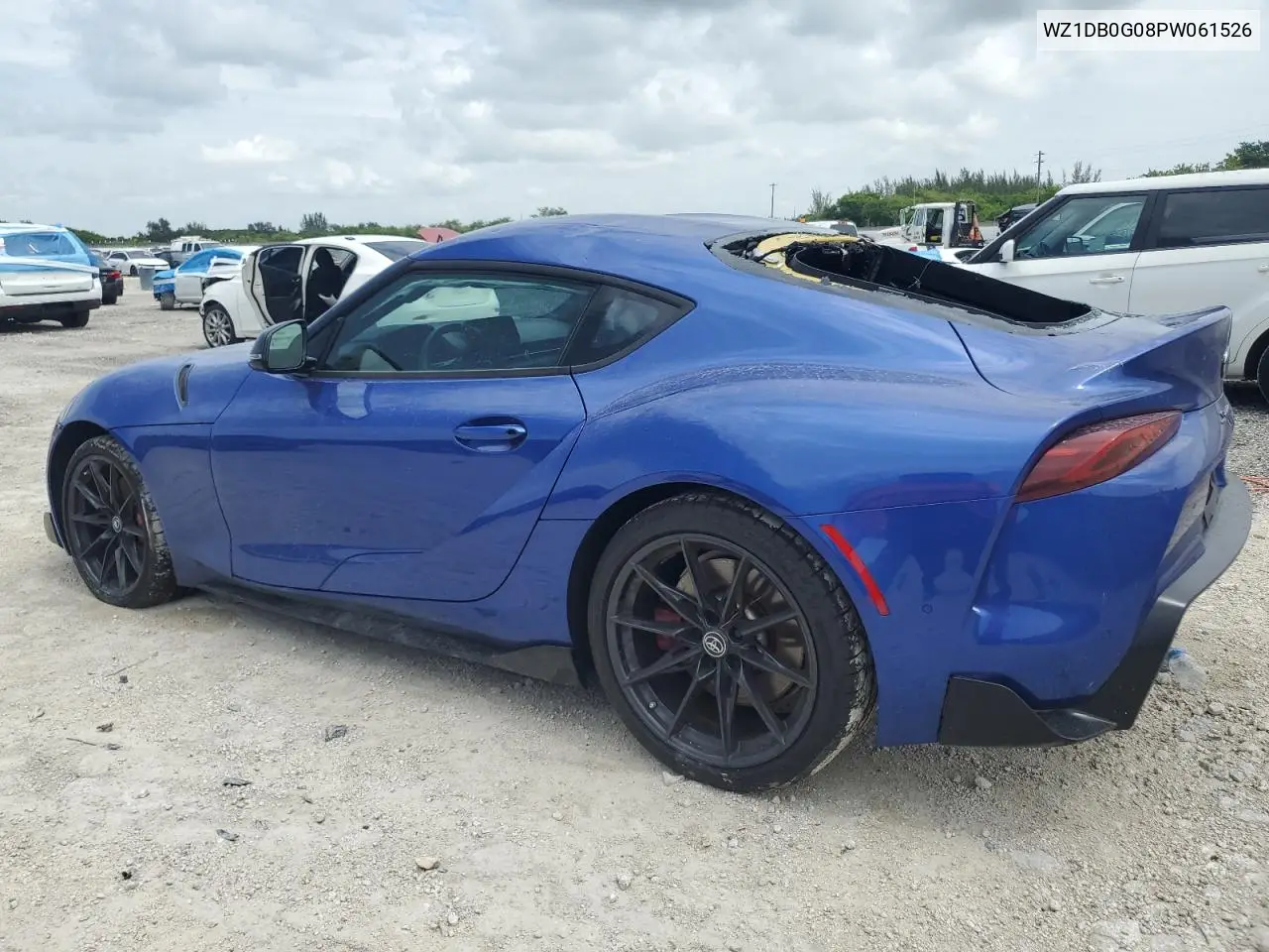 2023 Toyota Supra Base VIN: WZ1DB0G08PW061526 Lot: 61642655