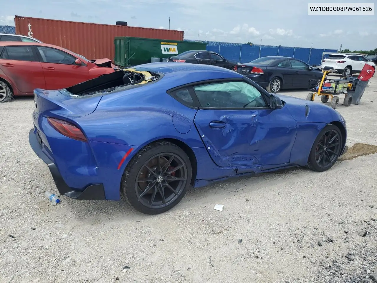 2023 Toyota Supra Base VIN: WZ1DB0G08PW061526 Lot: 61642655