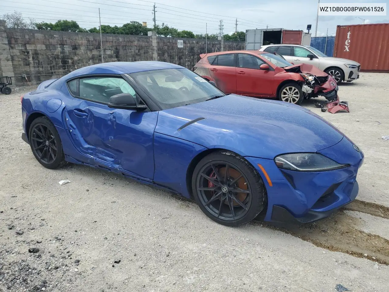 2023 Toyota Supra Base VIN: WZ1DB0G08PW061526 Lot: 61642655