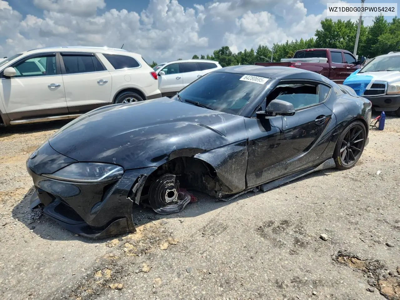 2023 Toyota Supra Base VIN: WZ1DB0G03PW054242 Lot: 64280695
