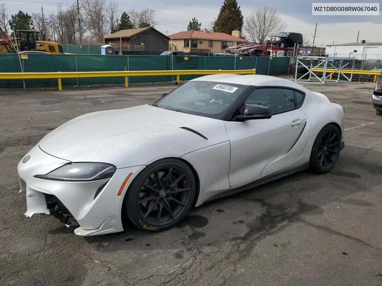 2024 Toyota Supra Base VIN: WZ1DB0G08RW067040 Lot: 49603795