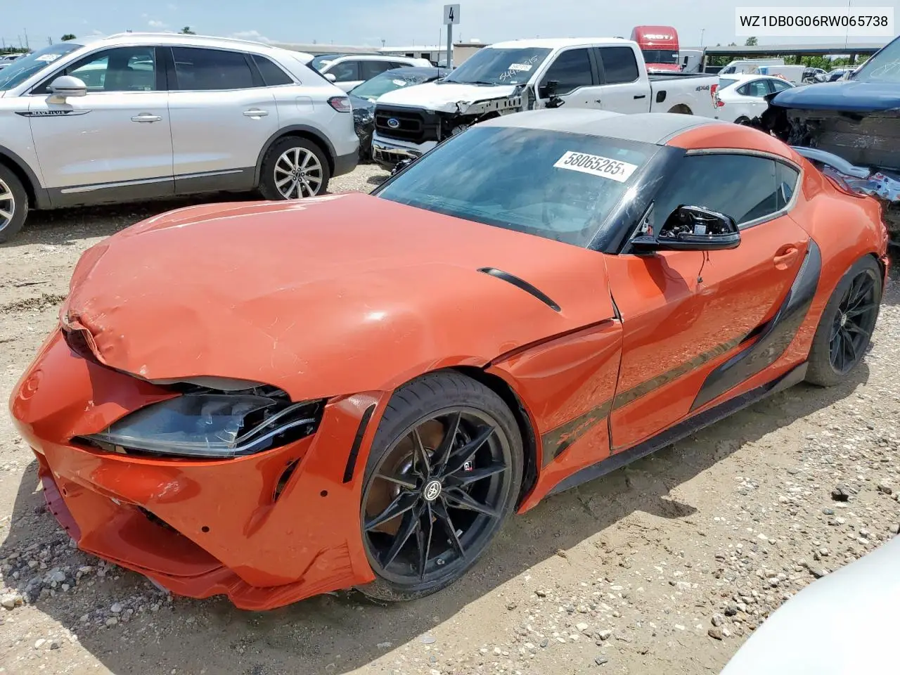 2024 Toyota Supra Base VIN: WZ1DB0G06RW065738 Lot: 58065265