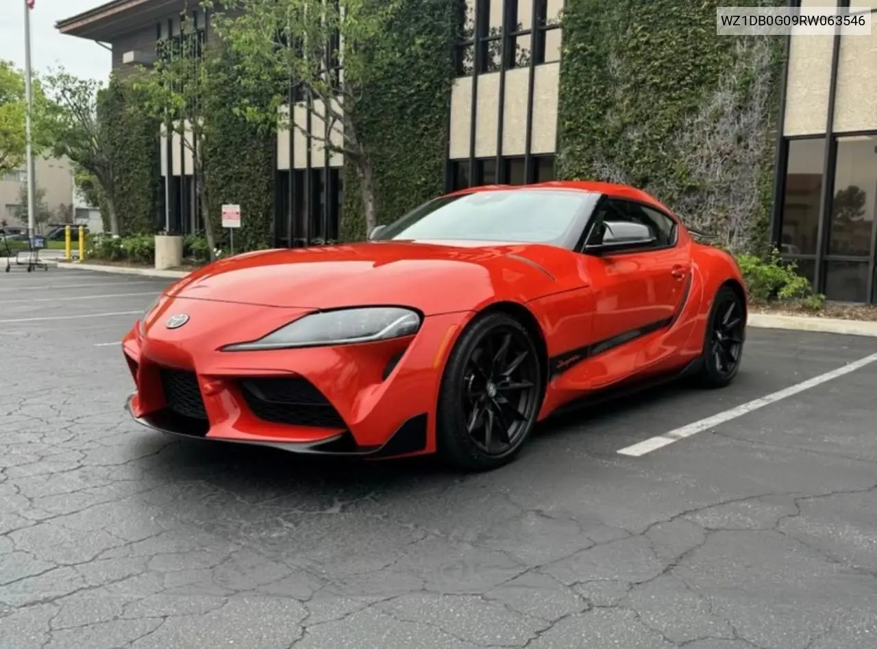 2024 Toyota Supra Base VIN: WZ1DB0G09RW063546 Lot: 62566585