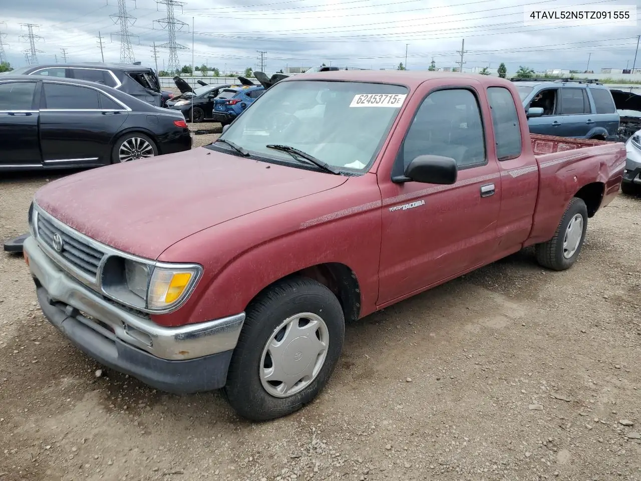 1996 Toyota Tacoma Xtracab VIN: 4TAVL52N5TZ091555 Lot: 62453715
