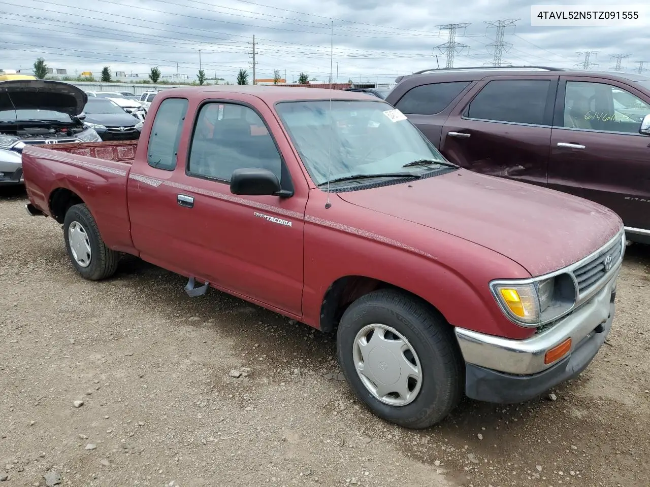 1996 Toyota Tacoma Xtracab VIN: 4TAVL52N5TZ091555 Lot: 62453715