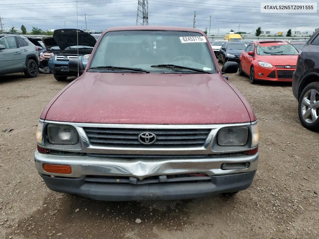 1996 Toyota Tacoma Xtracab VIN: 4TAVL52N5TZ091555 Lot: 62453715