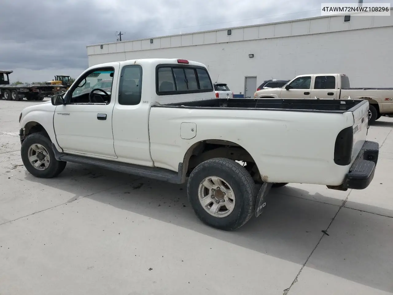 1998 Toyota Tacoma Xtracab VIN: 4TAWM72N4WZ108296 Lot: 56429125