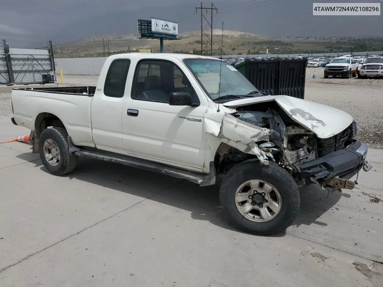 1998 Toyota Tacoma Xtracab VIN: 4TAWM72N4WZ108296 Lot: 56429125