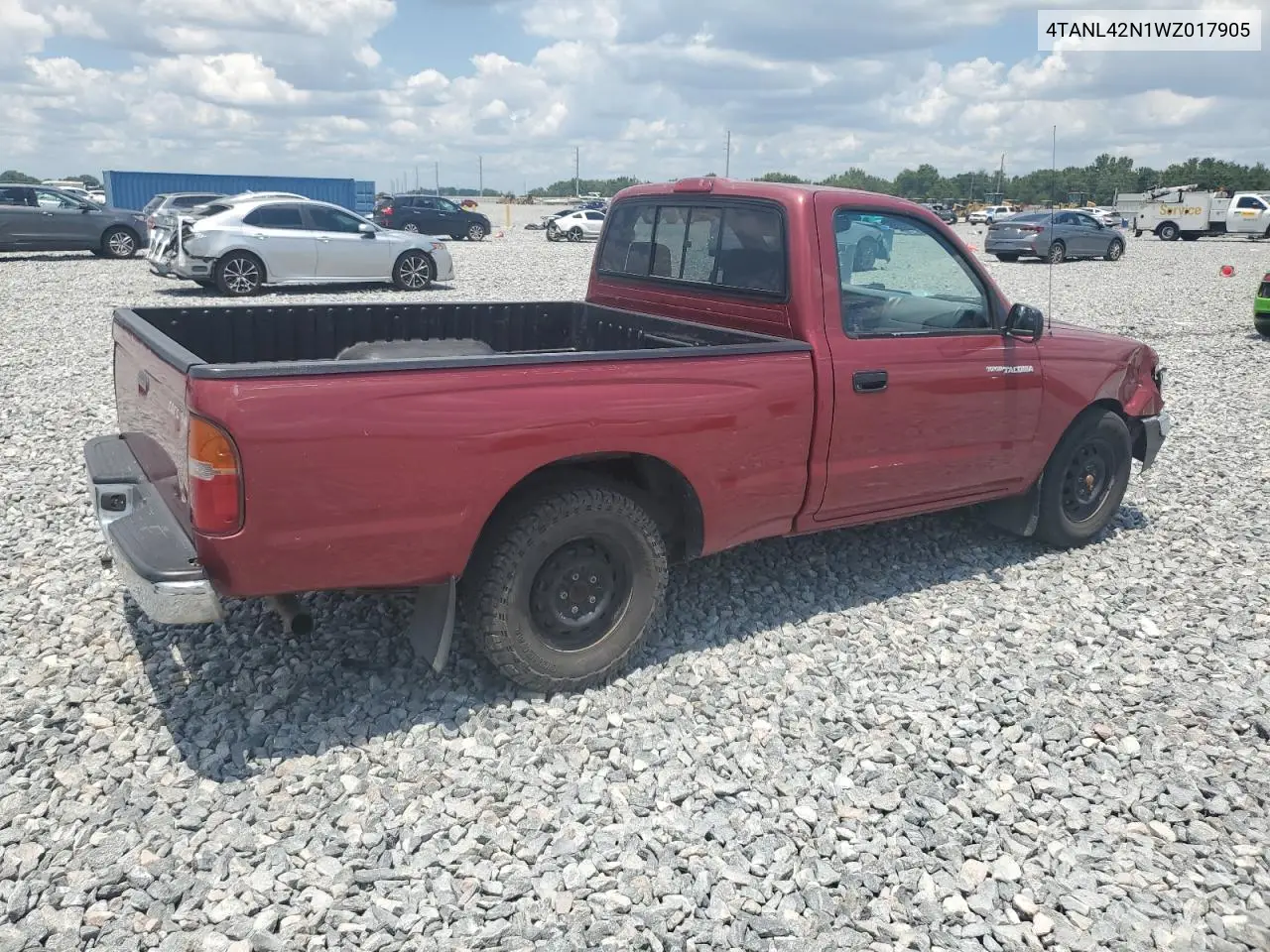 1998 Toyota Tacoma VIN: 4TANL42N1WZ017905 Lot: 56768645