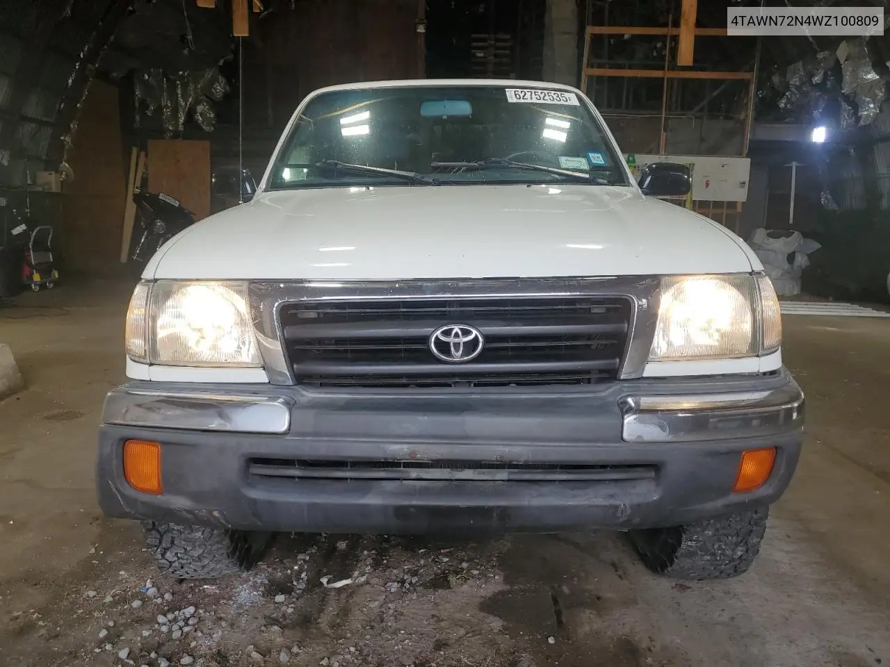 1998 Toyota Tacoma Xtracab VIN: 4TAWN72N4WZ100809 Lot: 62752535