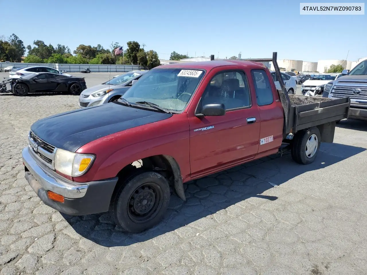 1998 Toyota Tacoma Xtracab VIN: 4TAVL52N7WZ090783 Lot: 63245605