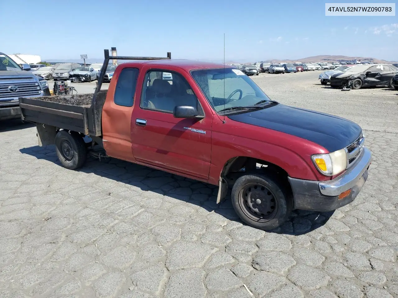 1998 Toyota Tacoma Xtracab VIN: 4TAVL52N7WZ090783 Lot: 63245605