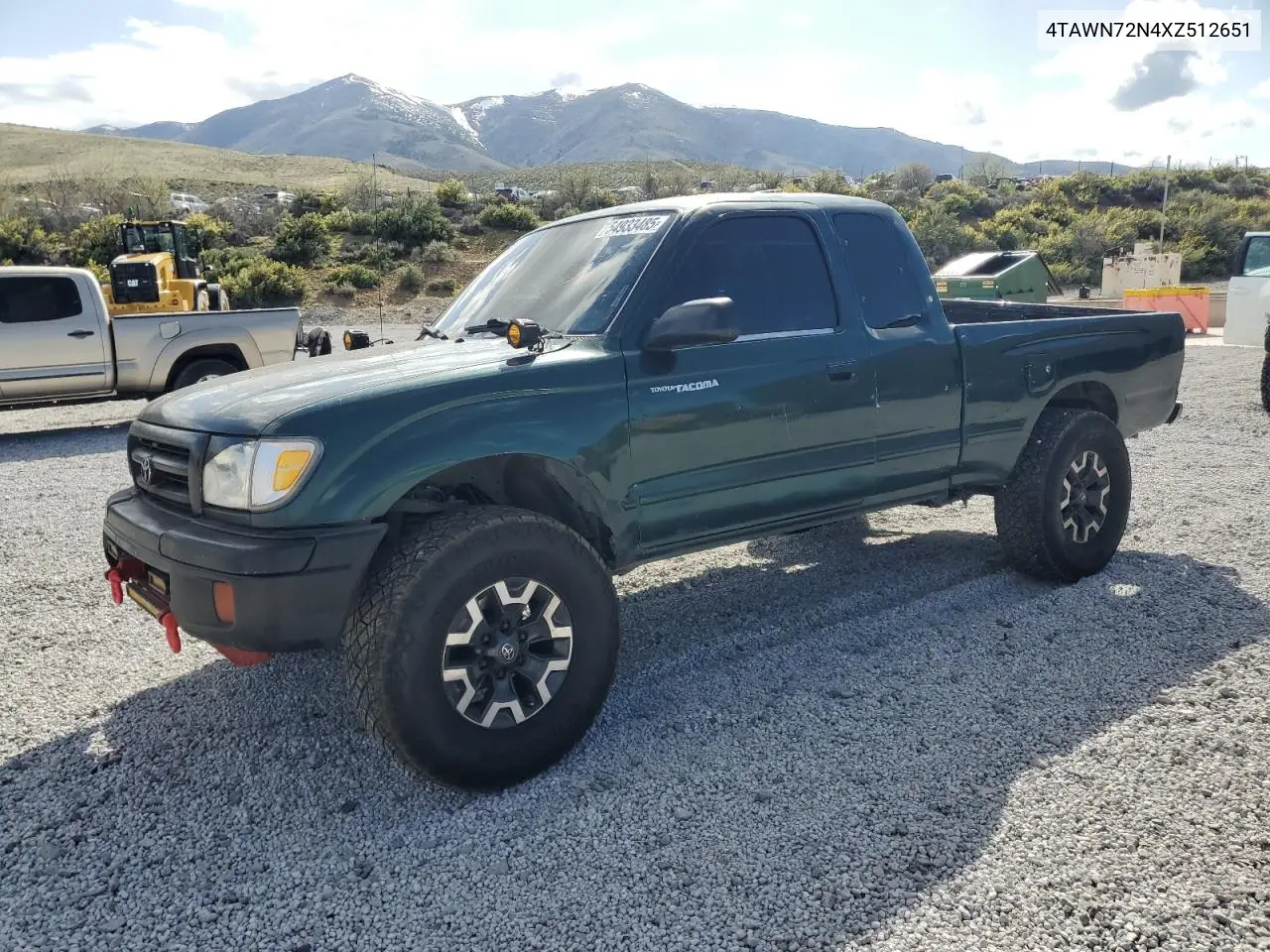 1999 Toyota Tacoma Xtracab VIN: 4TAWN72N4XZ512651 Lot: 54933485